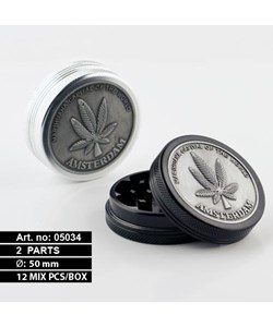 Magno Mix 2 part Grinder - Leaf