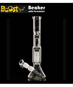 Boost Beaker with Percolator Glass Bong