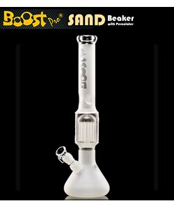 Boost Sand Beaker with Percolator Glass Bong