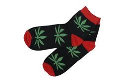 Chaussettes "feuille de cannabis"