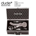 DUDE  22 cm Glass Bong in Aluminium Box