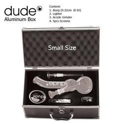 DUDE Bong en Verre 22cm+boite 